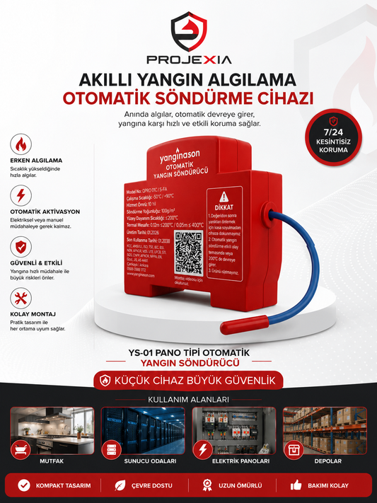 Projexia™ Akıllı Yangın Algılama & Söndürme Sistemi